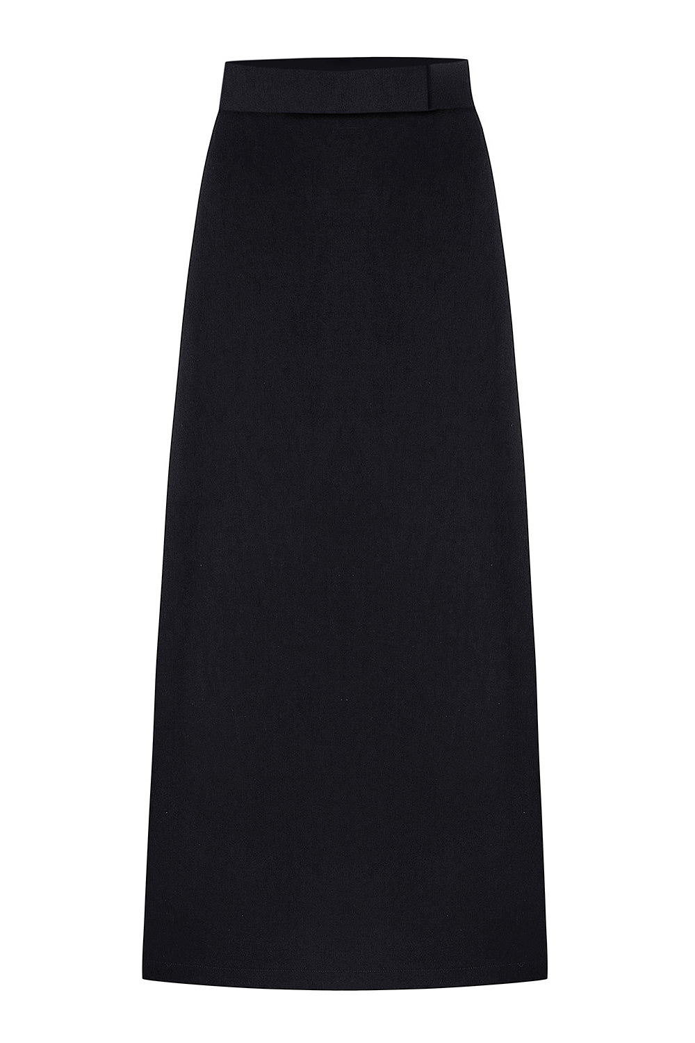 Black midi skirt