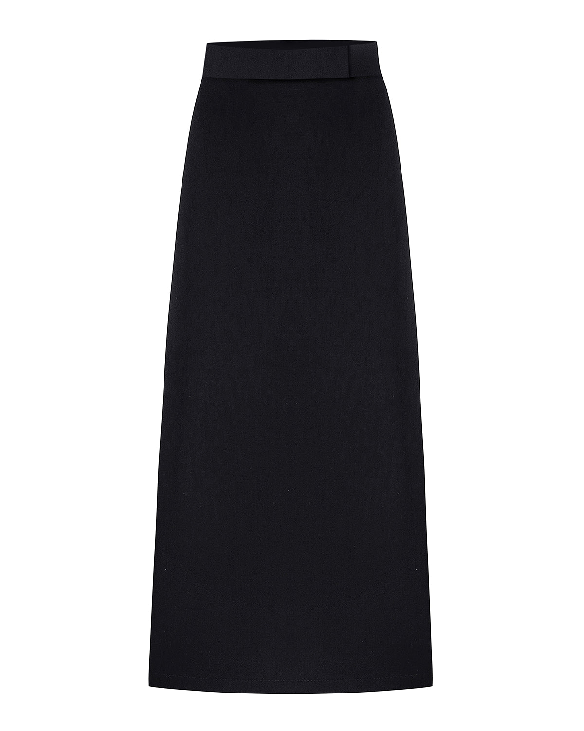 Black midi skirt