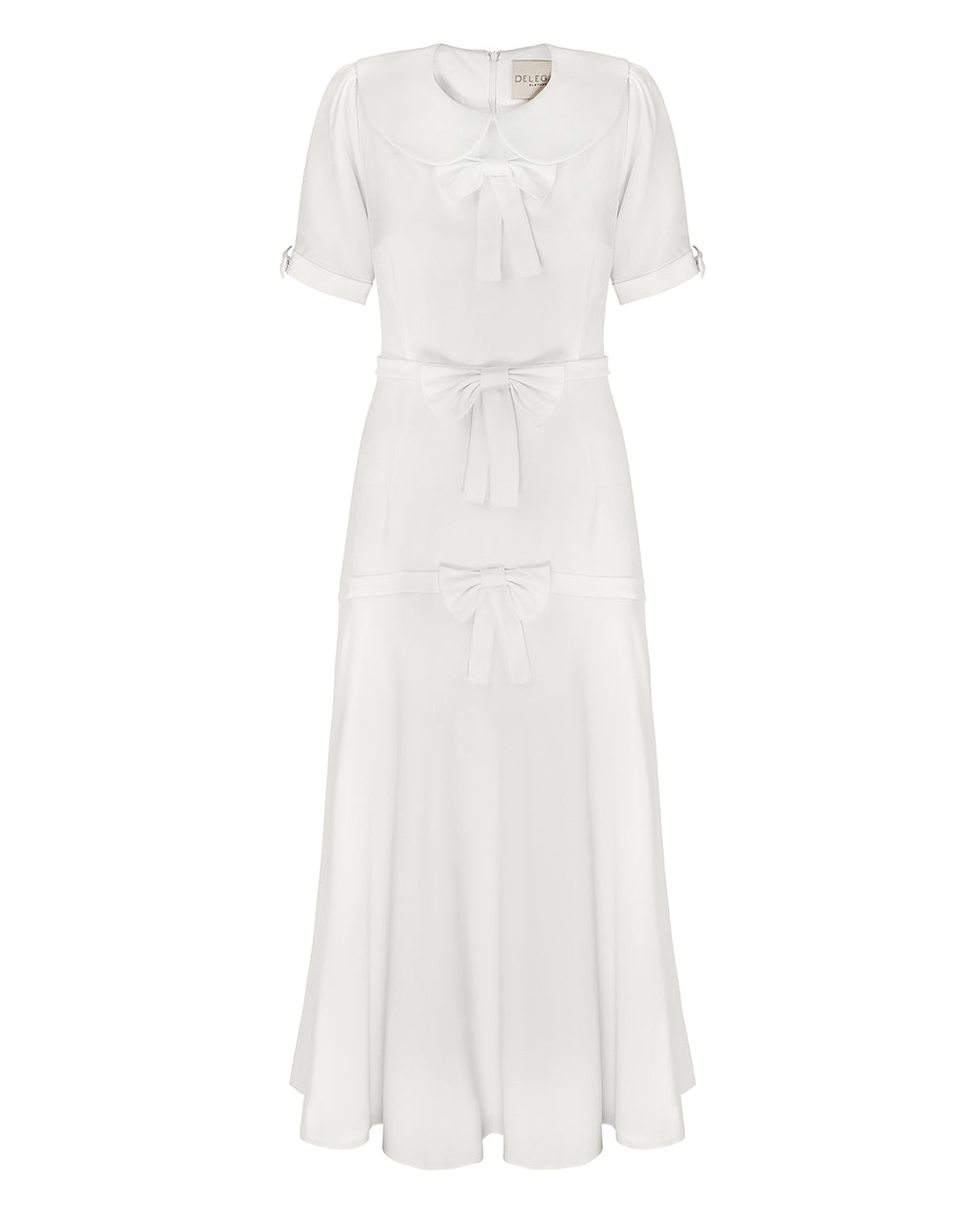 WHITE MIDI DRESS