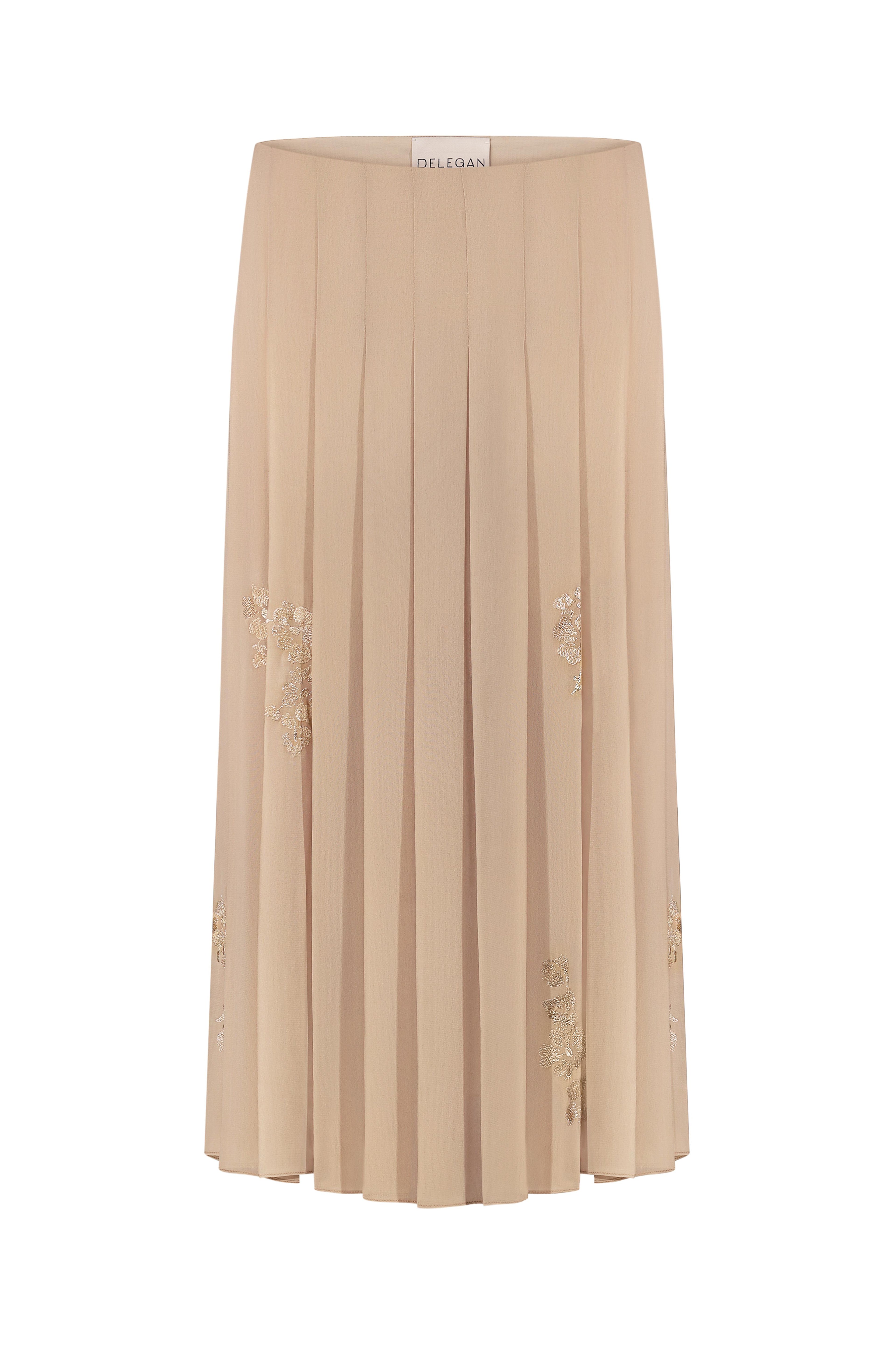Golden Nude Skirt
