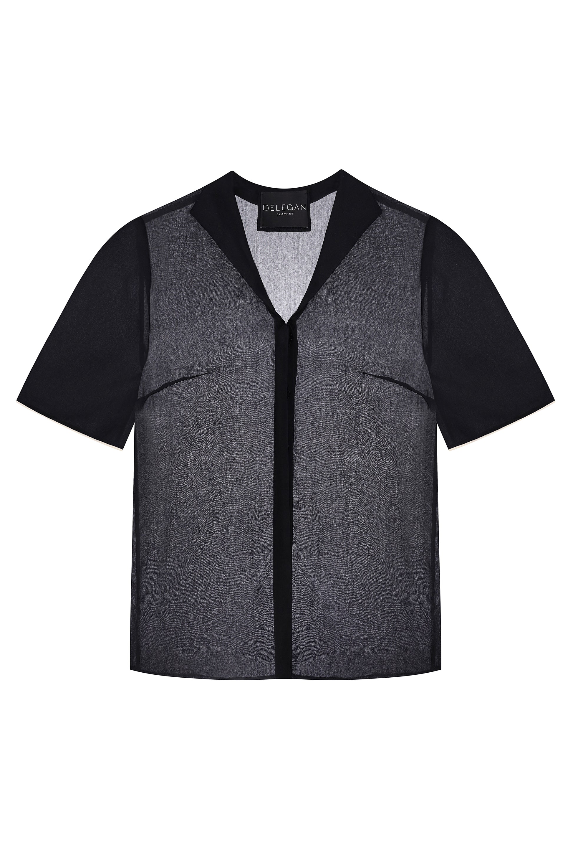 SHIRT WITH WHITE EDGING