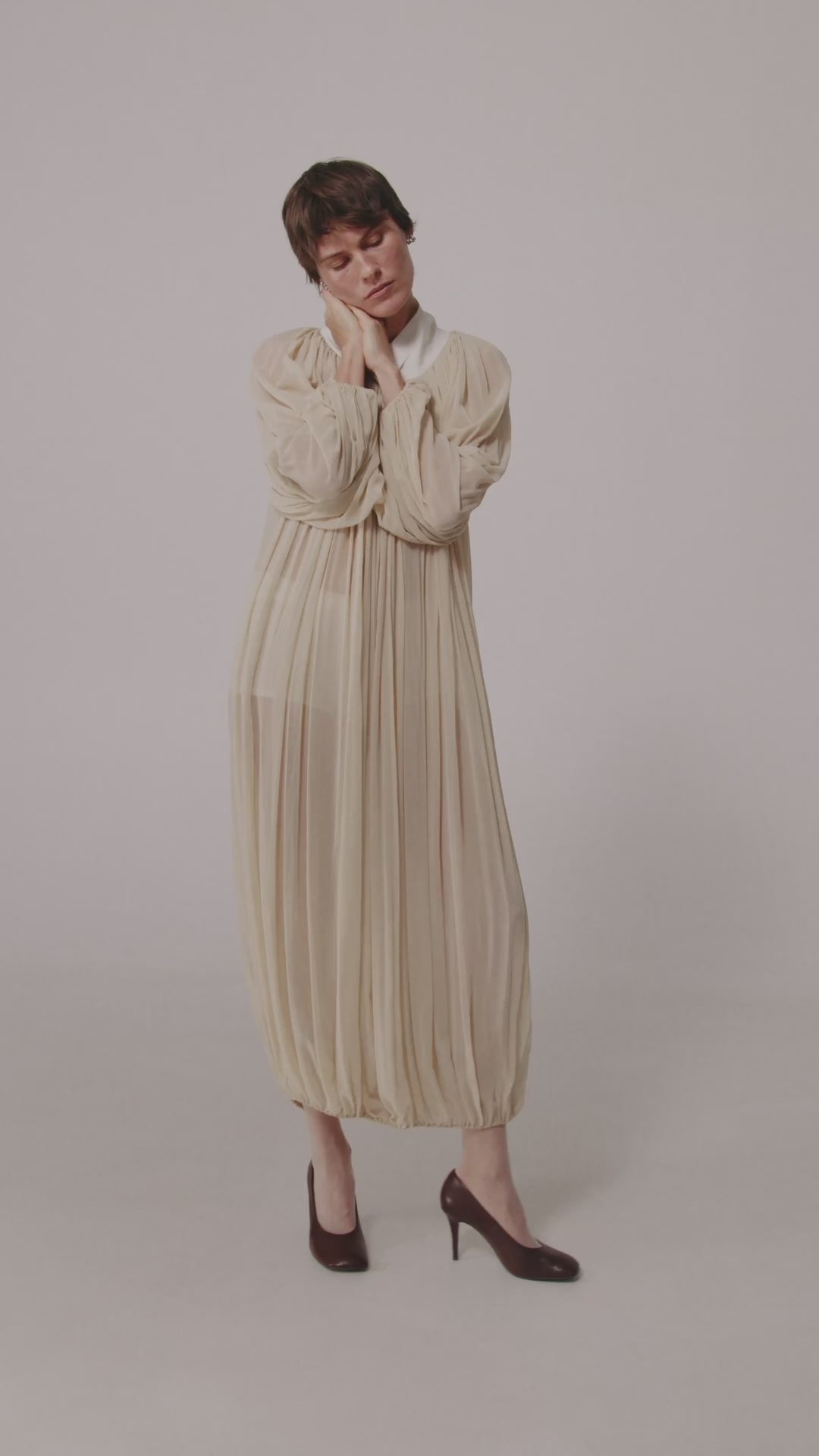 Silk Veil Dress